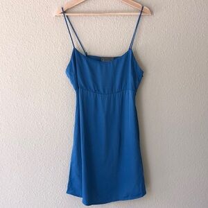 By Anthropologie Blue Slip Dress Size 6